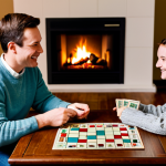 Family Game Night**

"A family of four, fully clothed in sweaters and jeans, sitting around a wooden table playing Monopoly, warm lighting, cozy living room setting with a fireplace, safe for work, appropriate content, perfect anatomy, natural proportions, family-friendly, high-resolution, professional photography."

**