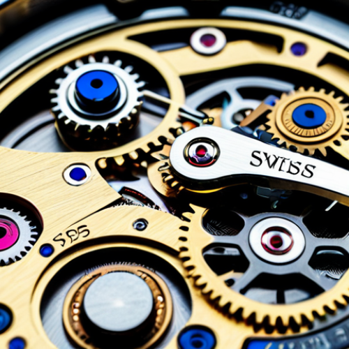 Home 16 스위스 아날로그 시계의 명성 - Close-up of a Swiss Watch Movement**
"Intricate macro photograph of a Swiss watch mechanical moveme...