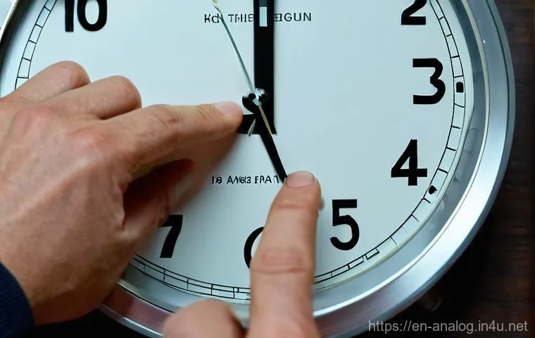 아날로그 시계 고장 증상 - **Prompt 2: Cleaning Delicate Gears**
    "A macro, high-detail shot of the open back of a vintage m...