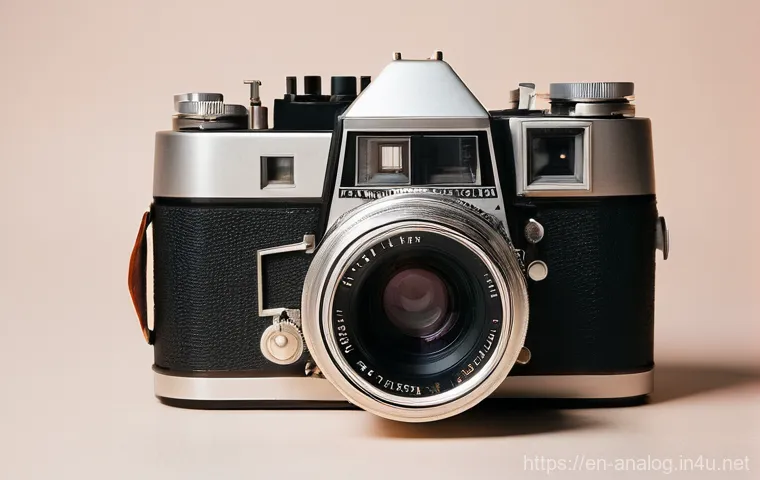 필름 카메라 사용법 - **"The Ritual of Loading Film"**: A close-up, high-resolution shot of clean, dexterous hands careful...