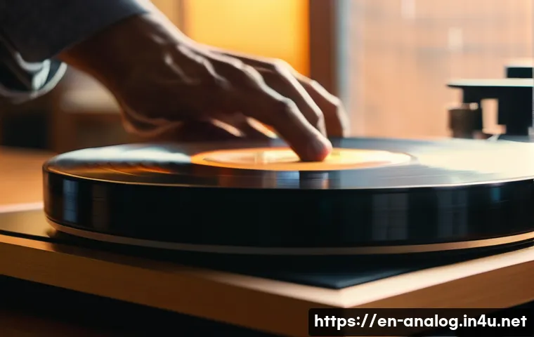아날로그 레코딩 - A serene and inviting close-up shot of a person's hands, wearing a comfortable long-sleeved shirt, c...