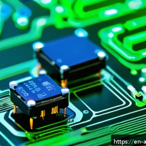 아날로그 전압 증폭기 - A highly detailed close-up illustration of a bipolar junction transistor (BJT) and a field-effect tr...